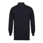 Henbury Quarter Zip Jumper Navy