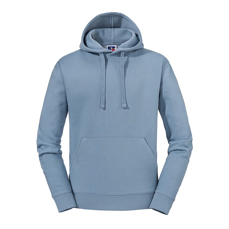 Mens Russell Authentic Hoodie Mineral Blue