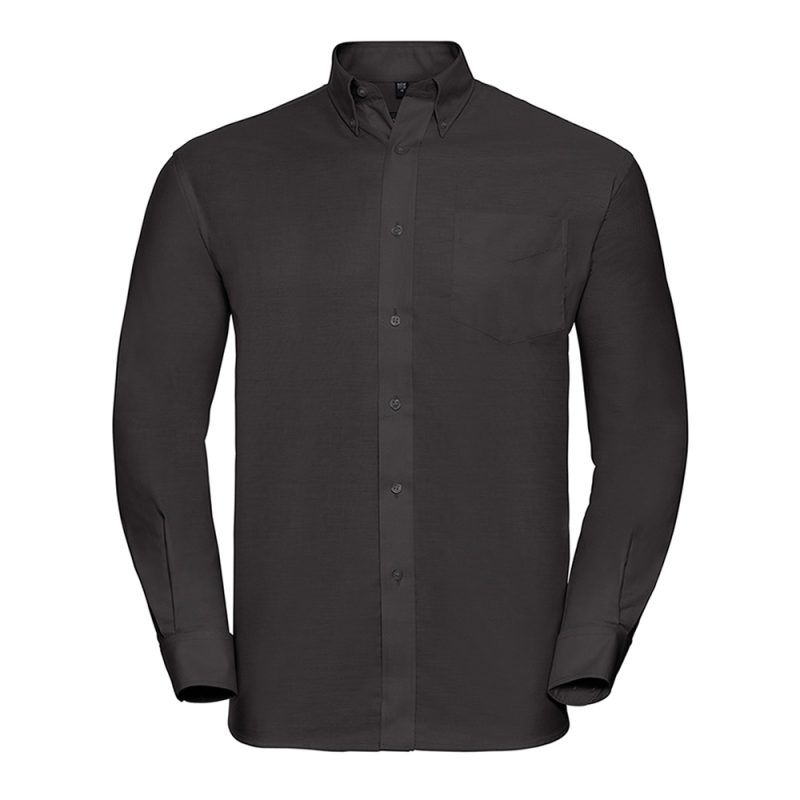 Mens Russell Long Sleeve Oxford Shirt