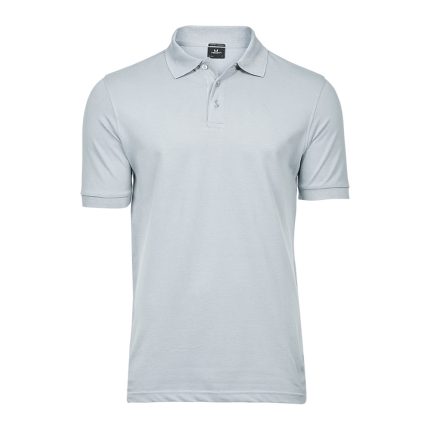 Mens Tee Jays Luxury Stretch Polo Ice Blue