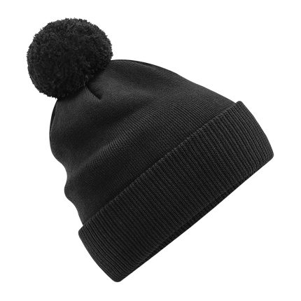 Beechfield Organic Cotton Snowstar Beanie Black