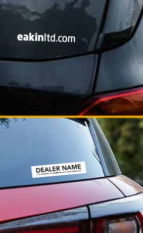 Car Dealer Window Stickers