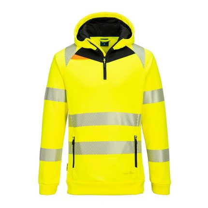 Hi-Vis Quarter Zip Hoodie Front