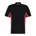 Kustom Kit Track Polo Shirt Black & Red