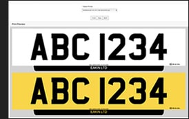 NI Car Number Plate Software