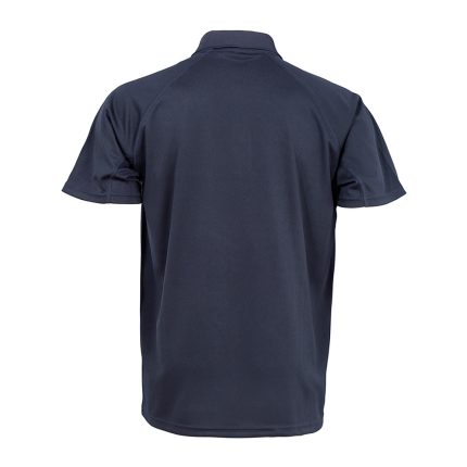 Spiro Aircool Polo Shirt Navy Back