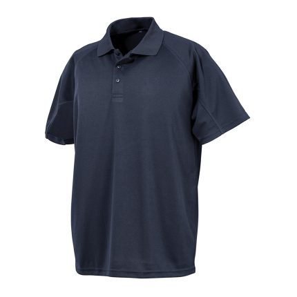 Spiro Aircool Polo Shirt Navy Front