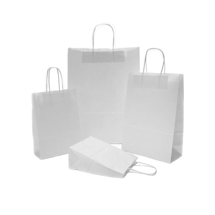 White Premium Paper Carrier Bags