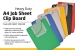 Job Card Clip Board - Heavy Duty - A4