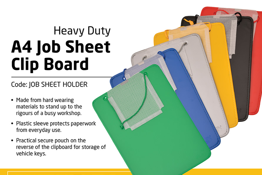 Job Card Clip Board - Heavy Duty - A4